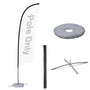 Yescom Feather Flag Pole Kit - 10 Sets, Base Type Options, 10.3ft Pole+Base Image
