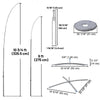 Yescom Feather Flag Pole Kit - 10 Sets, Base Type Options