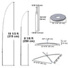 Yescom Feather Flag Pole Kit - 10 Sets, Base Type Options