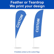 Yescom Feather Flag Pole Kit - 10 Sets, Base Type Options Image