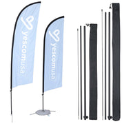 Yescom Feather Flag Pole Kit - 10 Sets, Base Type Options Image