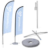 Yescom Feather Flag Pole Kit - 10 Sets, Base Type Options