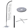 Yescom Feather Flag Pole Kit - 10 Sets, Base Type Options