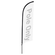 Yescom Feather Flag Pole Kit - 10 Sets, Base Type Options, 8.2ft Pole Only Image