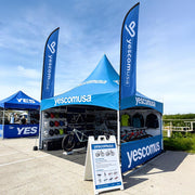 Yescom Feather Flag Pole Kit - 10 Sets, Base Type Options Image