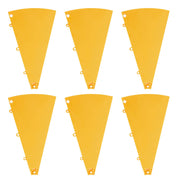 Yescom Modular Prize Wheel Elements(Plate, Center Piece, Peg Options), Yellow Plates 6ct/pk Image