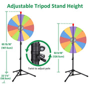 Yescom Metal Tripod Stand Height Adjustable for Prize Wheel Image