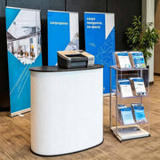 Yescom Trade Show Display Podium Table Counter Stand Black Image