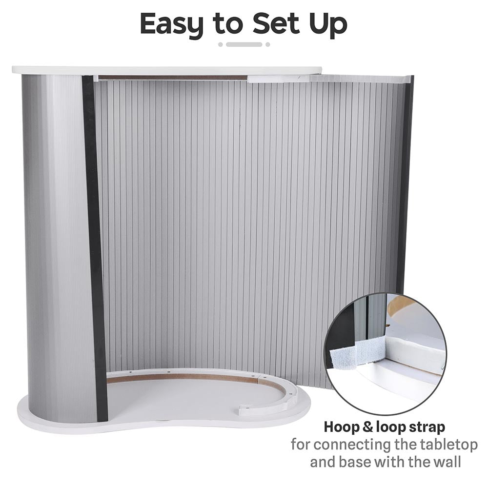VEVOR Portable Tradeshow Podium Table Display Exhibition Counter Stand VEVOR Portable Tradeshow Podium Table Display Exhibition Counter Stand