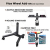 WinSpin 24" 14 Slot Floor Stand Color Clicker Dry Erase Prize Wheel