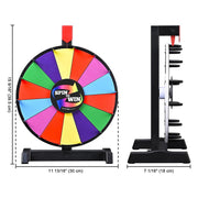 Yescom 12" Tabletop Prize Wheel Color Dry Erase Image