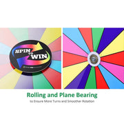 Yescom 12" Tabletop Prize Wheel Color Dry Erase Image