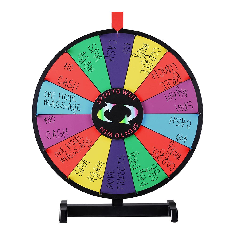 WinSpin 18" Tabletop Prize Wheel Dry Erase