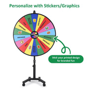 Yescom 48" Rolling Stand Prize Wheel Color Image