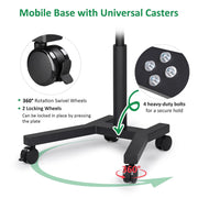 Yescom 48" Rolling Stand Prize Wheel Color Image