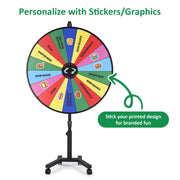 Yescom 48" Rolling Stand Prize Wheel Color Image