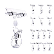 Yescom Rotatable Double Clip Sign Holders Clear Plastic, 15pcs Image