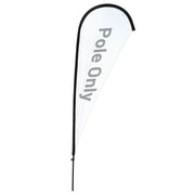 Yescom Teardrop Flag Pole Kit - 10 Sets, Base Type Options, 8.8ft Pole Only Image