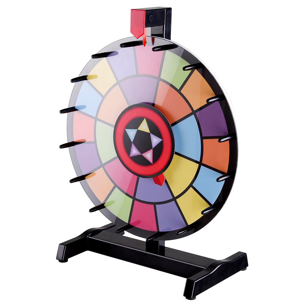 Yescom 15" Table Top 2 Circles Colorful Dry Erase Prize Wheel Image
