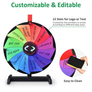 Yescom 18" Prize Wheel Tabletop Custom Wheel 12-Slot Image