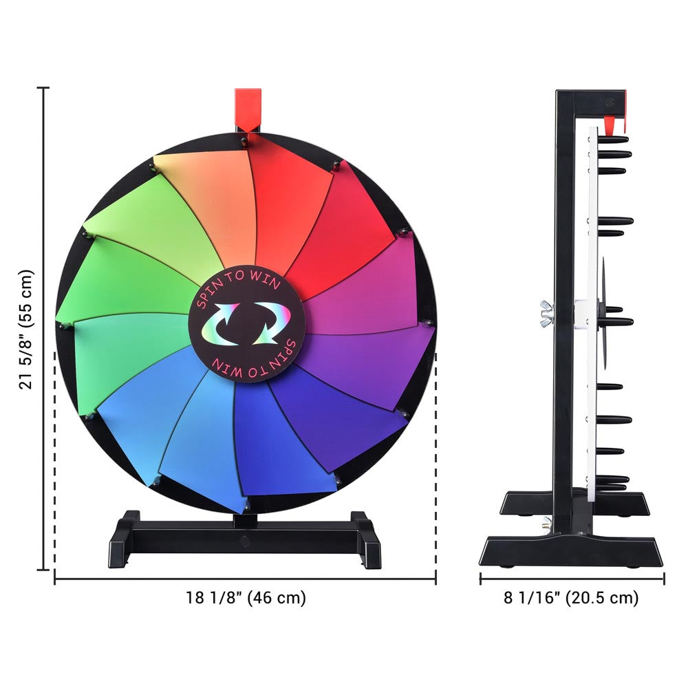 Yescom 18" Prize Wheel Tabletop Custom Wheel 12-Slot Image