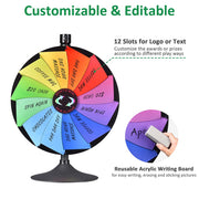 Yescom 24" Prize Wheel Tabletop Floor Stand 12-Slot Image