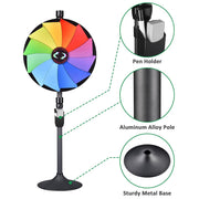 Yescom 24" Prize Wheel Tabletop Floor Stand 12-Slot Image