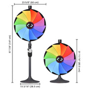 Yescom 24" Prize Wheel Tabletop Floor Stand 12-Slot Image