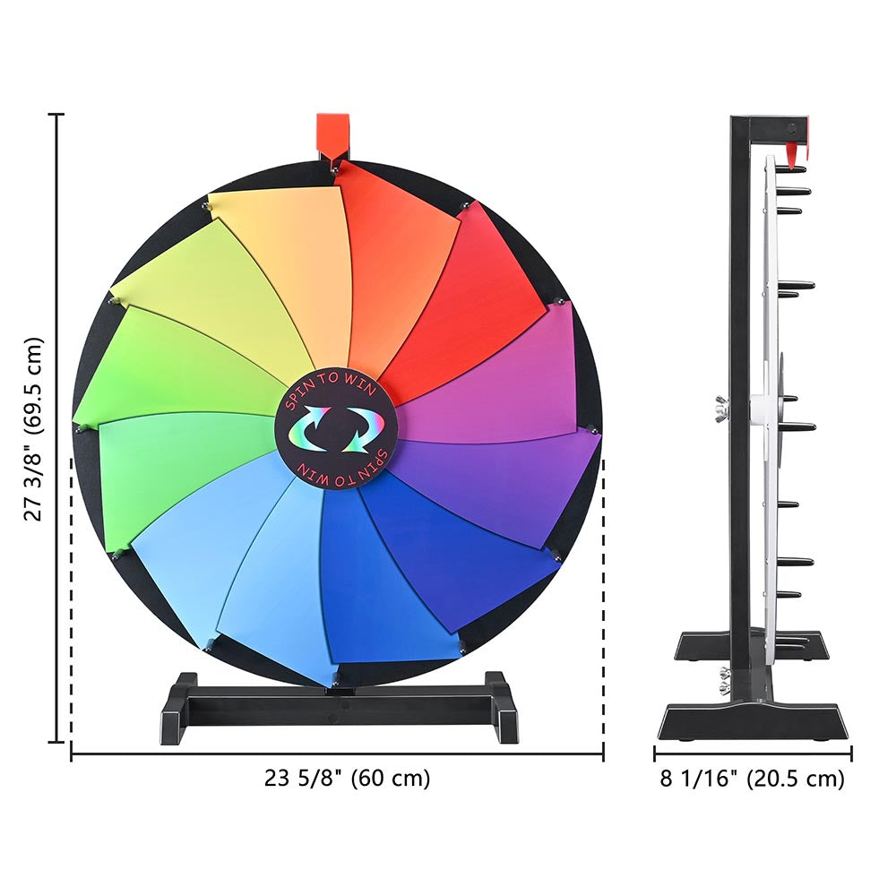 WinSpin 24" Tabletop Colorful Dry Erase Prize Wheel Pinwheel