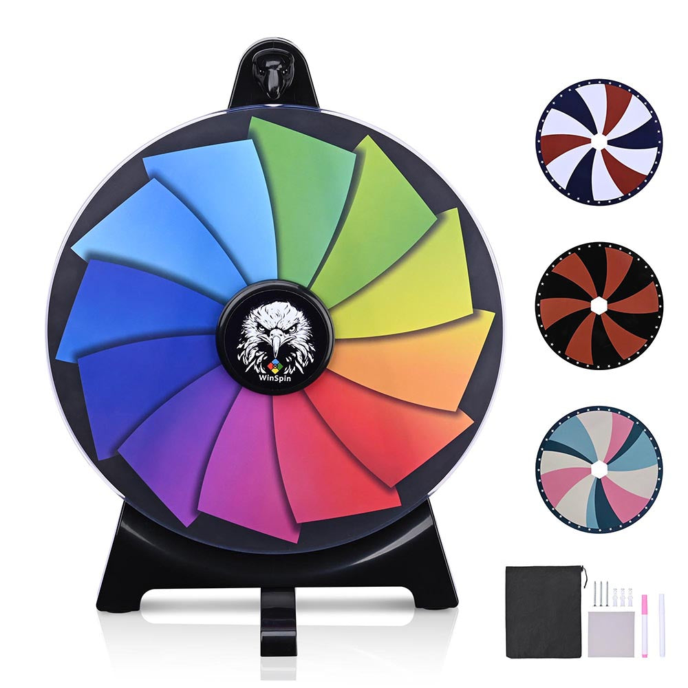 Yescom 12" Prize Wheel Tabletop Wall Mounted with Templates(4x) Image