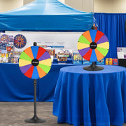 Yescom 24" 14 Slot Floor Stand Color Clicker Dry Erase Prize Wheel Image