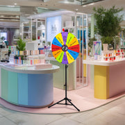 Yescom 24" Modular Prize Wheel with Adjustable Height Stand 12-Slot Image