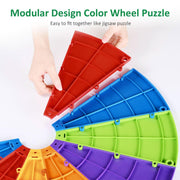 Yescom 24" 14 Slot Floor Stand Color Clicker Dry Erase Prize Wheel Image