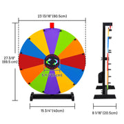 Yescom 24" Modular Dry Erase Spin Wheel Customizable Color Slots(12) Image