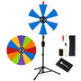 Yescom 24" Modular Prize Wheel with Adjustable Height Stand 12-Slot, Blue & White Image