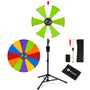 Yescom 24" Modular Prize Wheel with Adjustable Height Stand 12-Slot, Green & White Image