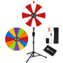 Yescom 24" Modular Prize Wheel with Adjustable Height Stand 12-Slot, Red & White Image