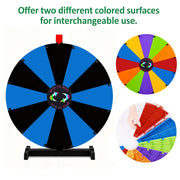 Yescom 24" Modular Dry Erase Spin Wheel Customizable Color Slots(12) Image