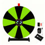 Yescom 24" Modular Dry Erase Spin Wheel Customizable Color Slots(12), Black & Green Image