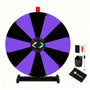 Yescom 24" Modular Dry Erase Spin Wheel Customizable Color Slots(12), Black & Purple Image