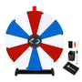 Yescom 24" Modular Dry Erase Spin Wheel Customizable Color Slots(12), Blue & Red & White Image