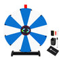 Yescom 24" Modular Dry Erase Spin Wheel Customizable Color Slots(12), Blue & White Image