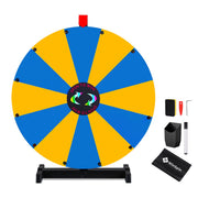 Yescom 24" Modular Dry Erase Spin Wheel Customizable Color Slots(12), Blue & Yellow Image