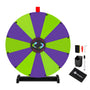 Yescom 24" Modular Dry Erase Spin Wheel Customizable Color Slots(12), Purple & Green Image