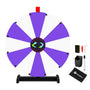 Yescom 24" Modular Dry Erase Spin Wheel Customizable Color Slots(12), Purple & White Image