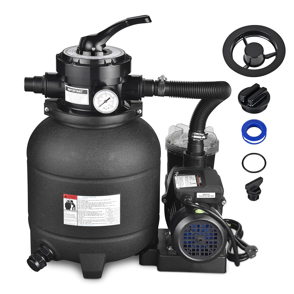 Yescom 12" Sand Filter and 3/4 HP Pool Pump Above Ground Pool SPA Image