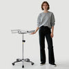 Yescom Mayo Stand Medical Equipment Stainless Steel Tray 5 Legs