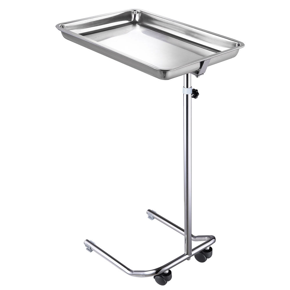 Yescom Mayo Stand Foot Operated Medical Equipment Chrome Pole Image