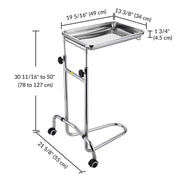 Yescom Mayo Stand Foot Operated Double Post Image