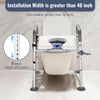 Yescom Raised Toilet Seat w/ Handles Height Adjustable Holds 375lbs